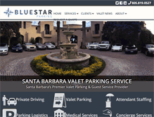 Tablet Screenshot of bluestarparking.com